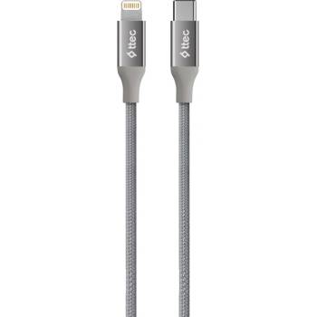 Image 1 of Ttec Кабел ttec - AlumiCable, USB-C/Lightning, 1.5 m, Space Grey (8694470827735)