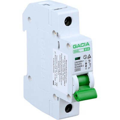 Istič, 6kA, B, 1-pólový, 6A GACIA SB6L B 1P 6A