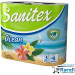  Тоалетна хартия Sanitex Ocean 4бр