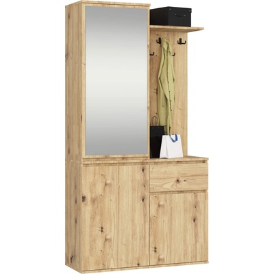 Ak furniture Předsíňová stěna Entro dub artisan – Zboží Dáma