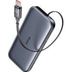 Mcdodo Външна батерия Mcdodo MetaFree Series (MC-5920) - с вграден USB-C, 10000mAh, 45W, дигитален дисплей - Тъмносива