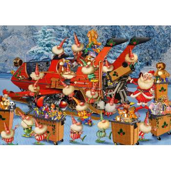 Image 1 of Bluebird Puzzle - Puzzle Ruyer: Ready for Christmas Delivery Season - 1 000 piese