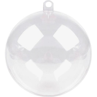 Plastová koule Ø6 cm dvoudílná Varianta: 1 transparent, Balení: 12 ks