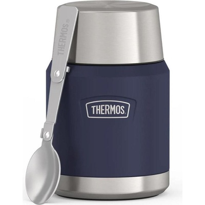 Thermos Icon Термос за храна със сгъваема лъжица, 470 мл, син, 2 ел (173084)