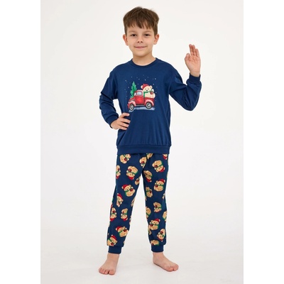 Cornette Young Boy 966/172 Teddy 2 Christmas tm.modrá