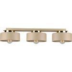 Keter Lighting Таванно осветително тяло IGNIA 3xE27/60W/230V бежово/златисто (KE0197)