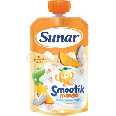 Sunar Smootík vrecko Mango kokosové mlieko ovos 120 g