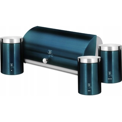 Sada chlebníku Berlinger Haus Aquamarine Metallic Line, vícebarevný, ocel