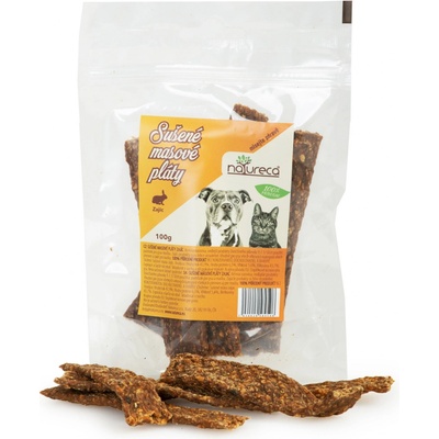 NATURECA pochúťka Mäsové pláty Zajac 100 g