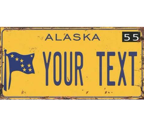 Ceduľa značka USA Alaska