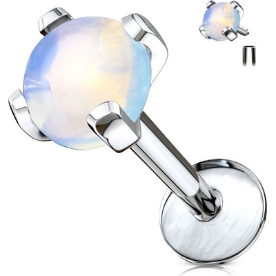 Šperky4U labreta piercing do brady opalit LB0002-OP