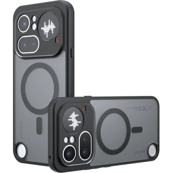 Nothing Магнитен Матов Калъф за Nothing Phone (4a) Pro - TPU+PC, 2.4m Airbag, 0.5mm защита, Черен