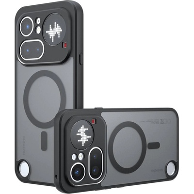 Nothing Магнитен Матов Калъф за Nothing Phone (4a) Pro - TPU+PC, 2.4m Airbag, 0.5mm защита, Черен