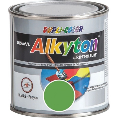 RUST OLEUM ALKYTON antikorózna farba na hrdzu 2v1 Ral 6018 zelenožltá 250ml