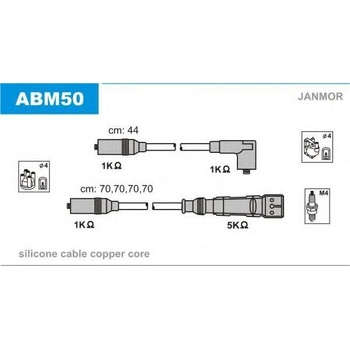 JANMOR Sada kabelů pro zapalování JNM ABM50