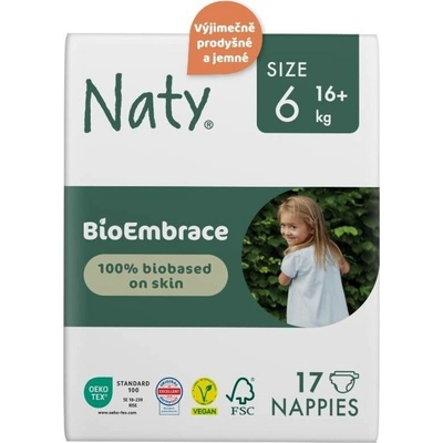 ECO by Naty Nappies XL Size 6 16+ kg 17 ks