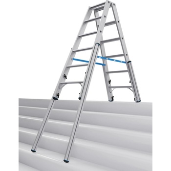 KRAUSE Двустранна телескопична стълба с четири релсови удължители Krause, 2x6 (07134882) (07134882)