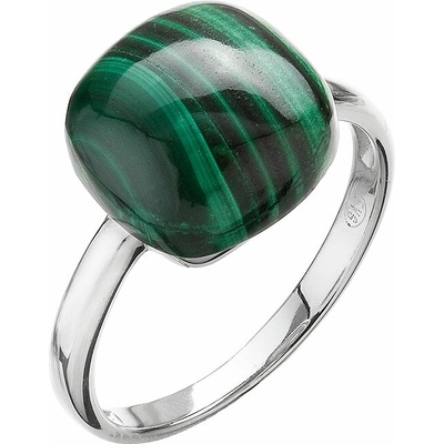 Evolution Group Stříbrný prsten s malachitem 15031.3