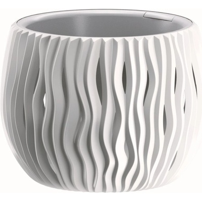 Prosperplast Sandy Bowl kvetináč 29 cm biela DSK290