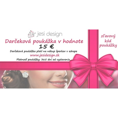 Darčeková poukážka 15 €