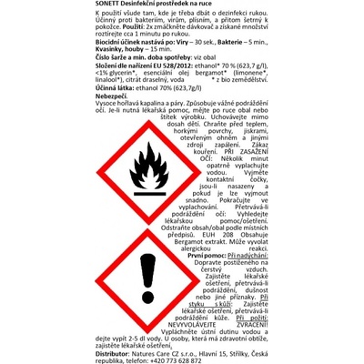 SONETT Desinfekční prostředek na ruce 300 ml