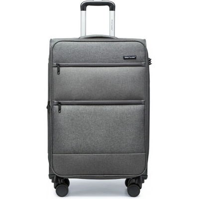 British Traveller Suitcase sivý 75L