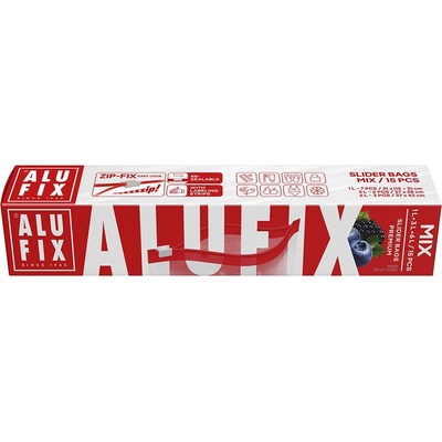 ALUFIX Чанта за обяд alufix с придърпваща се лента, смесени размери zippmixuninew (zippmixuninew)