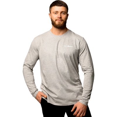 GymBeam Men‘s Basic Long Sleeve T-Shirt Grey