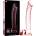 Дилдо от боросиликатно стъкло, 21, 5см. - Nebula Glass Pink 23 (D-235968)