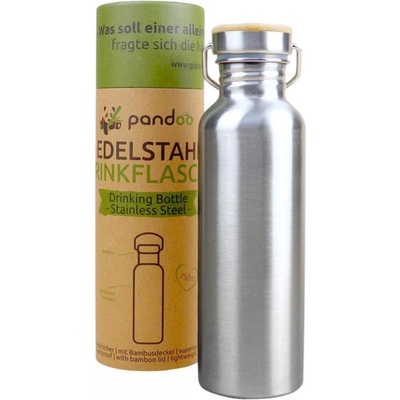 Pandoo Nerezová termoska s bambusovým viečkom 750 ml