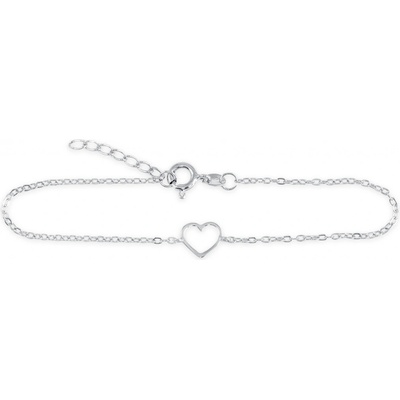Soliter Pôvabný strieborný náramok so srdiečkom 461 001 01399 04