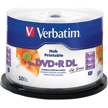 Verbatim DVD+R 8,5GB 8x, 50ks