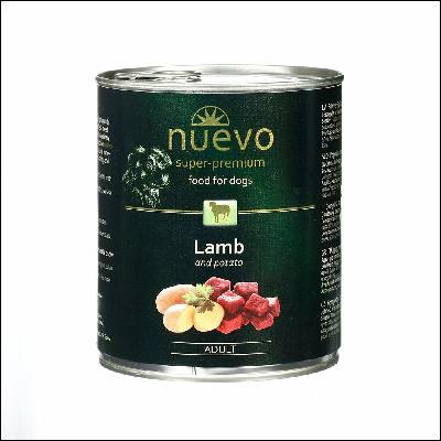 Nuevo Dog Adult Lamb & Potato 800 g