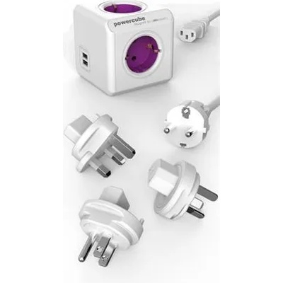 allocacoc PowerCube ReWirable 4 Plug + 2 USB + 3 Adapter (1811)