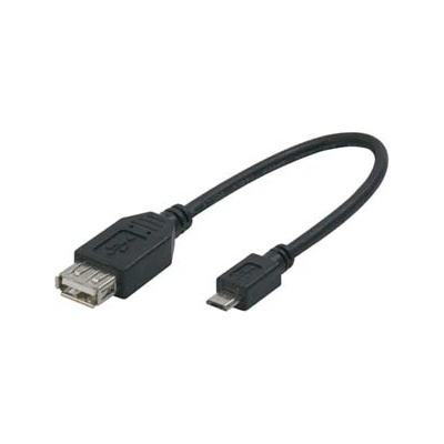 Logo KVU4101N0L USB (2.0), USB micro male- USB A female, 0,2m, černý