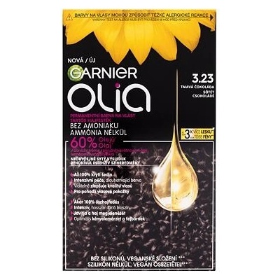 Garnier Olia olejová permanentná farba na vlasy 3,23 Dark Chocolate 60 g