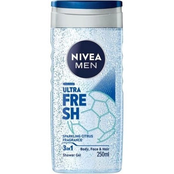 Nivea Men Ultra Fresh 3v1 sprchový gél pánsky 250 ml Ultra Fresh
