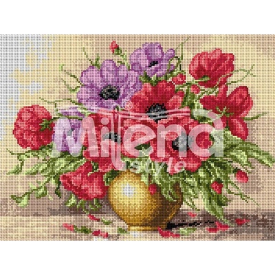 Milena Style Гоблен с щампа Слънчеви макове с конци Ariadna