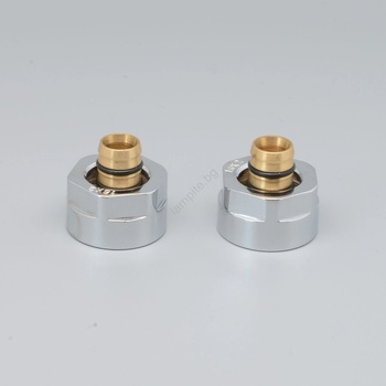 P.M.H. P. M. H. M16B2002-Компресионен фитинг за вентил VISION/INTER лъскав хром/Alupex 16 мм (PM0018)