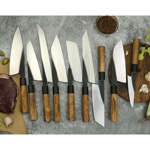 Chefsblade Кухненски нож Chefsblade - Стомана 440C - дървена дръжка - Маслина - CB100101