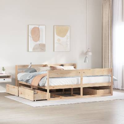 zahrada-XL 3307110 Postel bez matrace masivní borovice