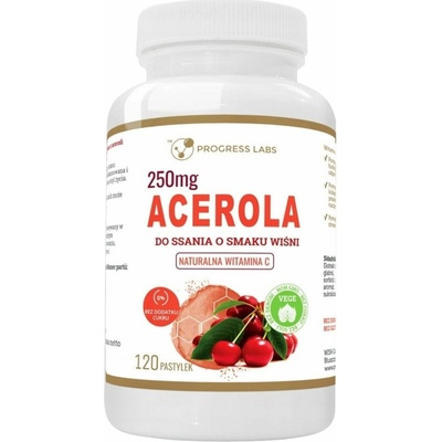 Progress Labs Pastilky s vitamínom C z aceroly 250 mg 120 pastiliek