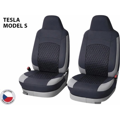 Autopoťah Cappa Perfetto OLH Tesla Model S černá / šedá 2ks