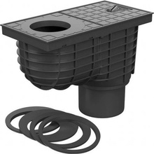 Chuděj Lapač strešných splavenín spodní PP 305 x 155 mm čierna KV 110 325 A