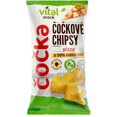 Vital Snack čočkové chipsy s příchutí pizza 65 g
