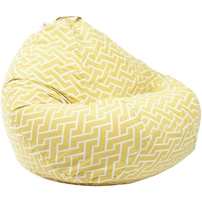 PUFRELAX Пуф круша 520л. , Nirvana Gigant, Zippity Yellow, Перящ се калъф, Пълнеж от Полистиролни перли, Гама Premium (PUF-G-NGG-PT-ZIY)