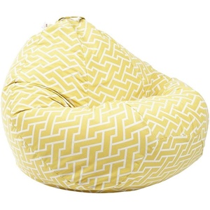 PUFRELAX Пуф круша 520л. , Nirvana Gigant, Zippity Yellow, Перящ се калъф, Пълнеж от Полистиролни перли, Гама Premium (PUF-G-NGG-PT-ZIY) - topmall