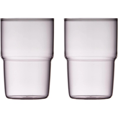 Lyngby Glas Torino sklenice Růžové 2 x 400 ml