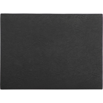 ZicZac Černé prostírání z imitace kůže Troja Rectangle 33x45cm