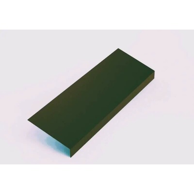 Podkladní okapnice r.š.200mm pozink lakovaný RAL 6020 zelená chromová s folií dl.2m